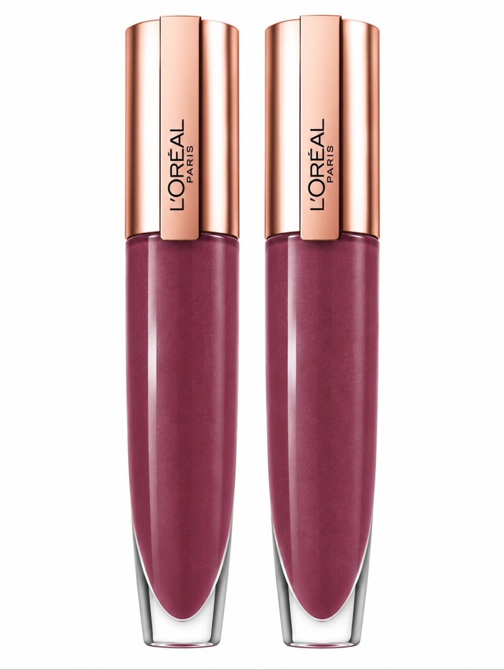 2 x L'Oreal Paris Glow Paradise Lip Balm-in-Gloss, 100 Mademoiselle Mauve